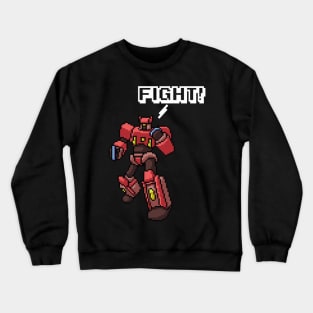 Pixel Art Anime Robot Crewneck Sweatshirt